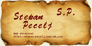 Stepan Pecelj vizit kartica